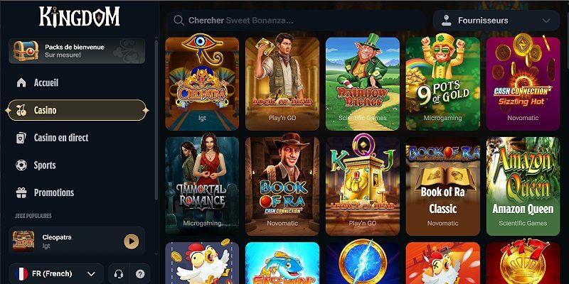 Kingdom Casino - casino sans licence testé depuis la France