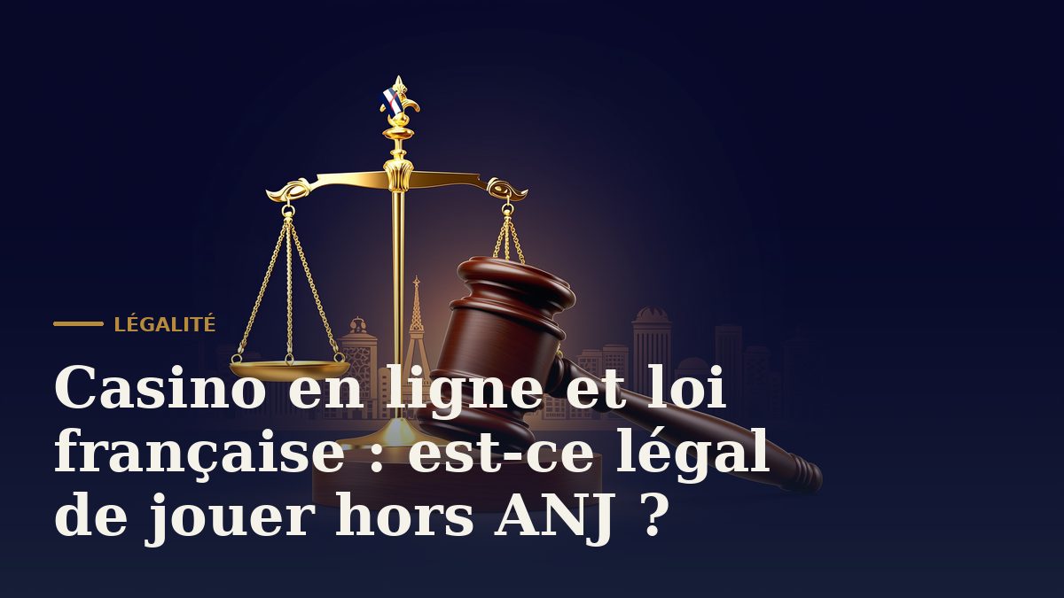 Casino en ligne et loi française : est-ce légal de jouer hors ANJ ?
